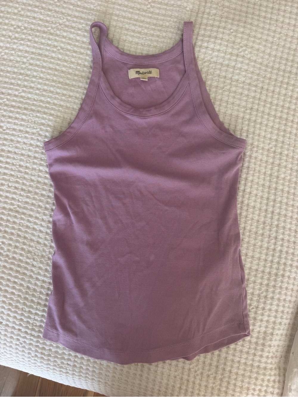 Madewell Lavender Ribbed Tank Top